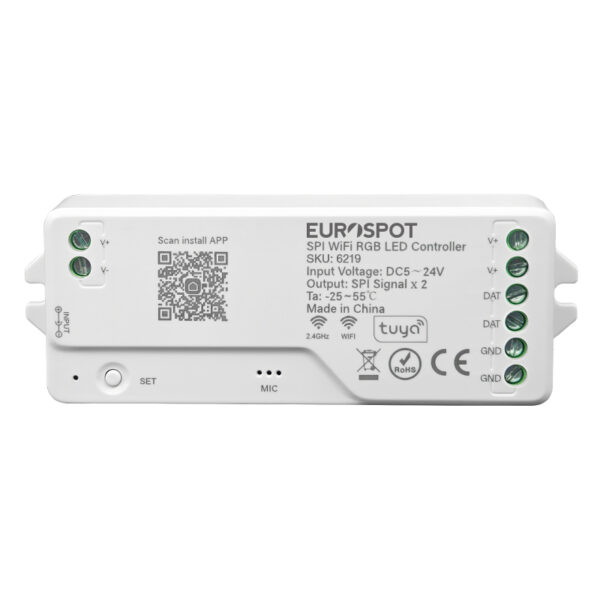 EuroSpot Led Controller SPI RGB WIFI+2.4G