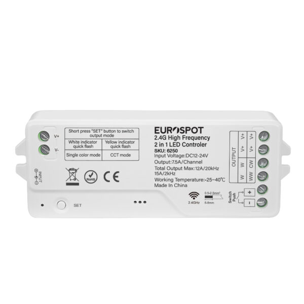 EuroSpot Led High Frequency Controller 2in1 2.4G+ Push Dim - Image 2