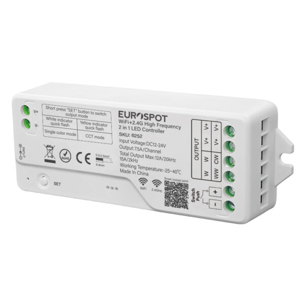 EuroSpot Led High Frequency Controller 2in1 WiFi+ 2.4G+ Push Dim - Image 2