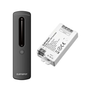 EuroSpot Led Kit Controller+ Μαύρο Remote RF 2.4GHz για Μονόχρωμη Ταινία