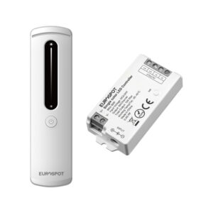 EuroSpot Led Kit Controller+ Λευκό Remote RF 2.4GHz για Μονόχρωμη Ταινία