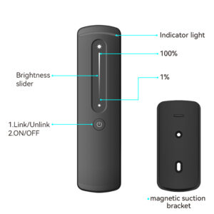 EuroSpot Led Kit Controller+ Λευκό Remote RF 2.4GHz για Μονόχρωμη Ταινία