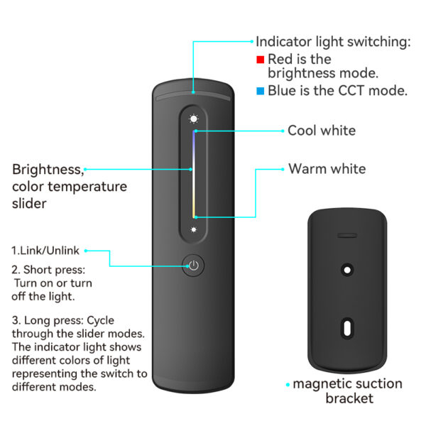 EuroSpot Led Kit Controller+ Λευκό Remote RF 2.4GHz για CCT Ταινία - Image 2