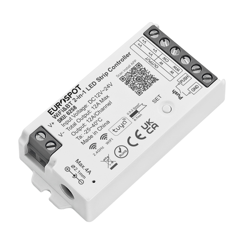 EuroSpot Led Controller Tuya Wi-Fi & RF 2.4GHz & BT 2in1 + Push Dim - Image 2