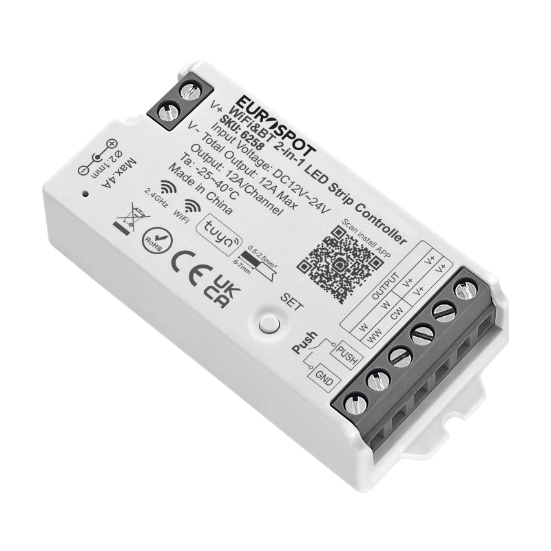 EuroSpot Led Controller Tuya Wi-Fi & RF 2.4GHz & BT 2in1 + Push Dim - Image 3