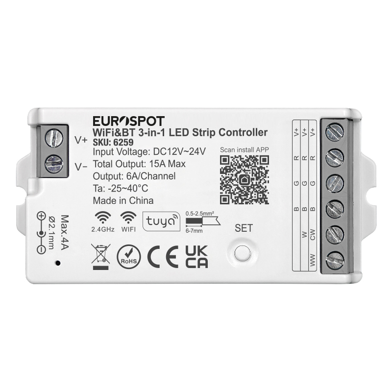 EuroSpot Led Controller Tuya Wi-Fi & RF 2.4GHz & BT 3in1