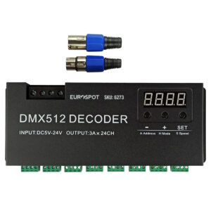 EuroSpot DMX512 Controller για Ταινίες Led RGB 24CH DC: 5-24V