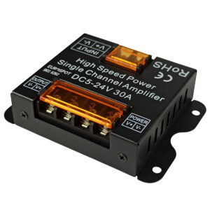 EuroSpot Amplifier Για Μονόχρωμες Ταινίες Led DC: 5-24V <(30A*1CH)