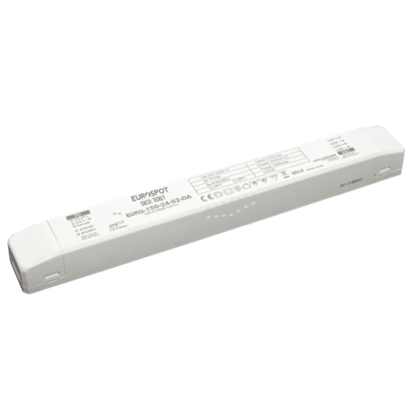 Eurospot Τροφοδοτικό Dimmable DALI-2, Push-Dim Ultra Slim 24V 150W 6.25A IP20